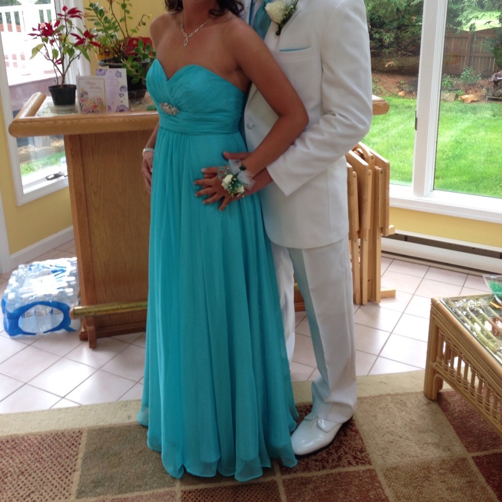 Aqua Blue Prom Dress